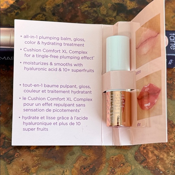 NEW Tarte Maracuja Juicy Lip Plump Rosy Copper Shimer Glass-Full & Primrose-Trvl - Picture 7 of 8